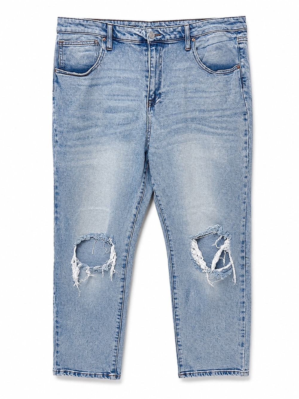 No Boundaries Light Blue Distressed Boyfriend Jeans